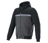 Sudadera De Moto Alpinestars Chrome Street Para Hombre (Negro/Gris) Talla: XXL