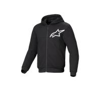 Alpinestars Chrome V2 Sport Sudadera con capucha y cremallera para motocicleta, negro, tamaño L para Hombres