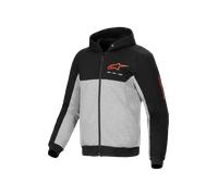 Alpinestars Chrome V2, sudadera con cremallera 3XL male Negro/Gris/Rojo Neón