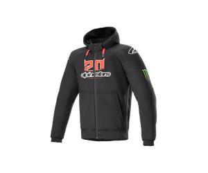 Sudadera de Moto Alpinestars FQ20 Chrome Ignition Monster Negro/Blanco/Rojo BrillanteS Negro,Blanco,Rojo Brillante