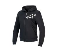 Sudadera de Moto Mujer Alpinestars Stella Chrome V2 Sport Negro/BlancoS Negro,Blanco