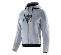 Dainese Daemon-X Safety Sudadera con capucha y cremallera para motocicleta para mujer, gris, tamaño 40