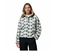 Sudadera de mujer Columbia Helvetia™ II Printed Cropped Half Snap Talla: M / Color: gris/verde