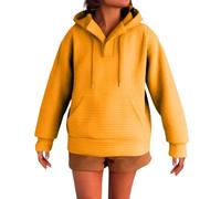 Sudadera de mujer con capucha Oversize, Chaqueta de mujer a mediados de temporada de gran tamaño Sudaderas con bolsillo con capucha Cordón de sujeción Abrigo Casual Abrigos 2025 Nuevo Chaqueta Leger