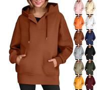 Sudadera de mujer con capucha Oversize, Chaqueta de mujer de mediados de temporada de gran tamaño Sudaderas con bolsillo con capucha Cordón de sujeción Abrigo Casual Abrigos 2025 Nuevo Chaqueta Leger
