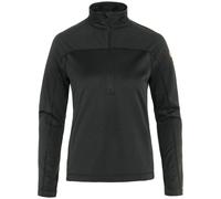 Sudadera de mujer Fjällräven Abisko Lite Fleece Half Zip W Talla: S / Color: negro