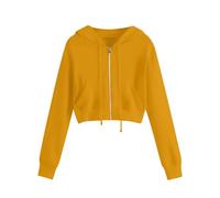 Sudadera de Mujer Manga Larga Chaqueta Casual Sudaderas Cuello Redondo Baratas Sweatshirts Y2K Sweatshirt Manga Larga Casual Abrigo Hoodie Oversize Color Sólido Chaqueta Sweatshirt Otoño Invierno