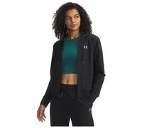 Parte de arriba con cremallera completa Under Armour Sport Terry para mujer Negro / Blanco M
