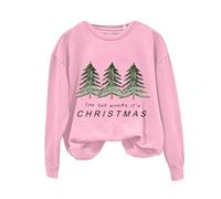 Sudadera de Navidad cálida con cremallera The One WHERE 'S, cuello redondo, casual, estampado de árbol de Navidad, manga larga, disfraz casual de fiesta para interiores y exteriores, regalos de