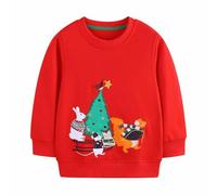 Sudadera De Navidad NiñO,Sudadera Con Capucha De Invierno Para NiñAs Con Bordado Festivo Sudadera De Forro Polar Suave Para NiñOs Atuendo Festivo Prenda Informal CáLida Y Celebraciones De Temporada