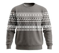 Sudadera de Navidad para hombre, diseño de renos feos | Sudadera cálida y divertida de Navidad para hombre, para otoño, manga larga, diseño de Papá Noel, ropa deportiva