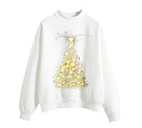 Sudadera de Navidad para mujer, divertida, suéter de Navidad para mujer, oversize, suéter de Navidad con motivos navideños, cómodo Merry Christmas Fun traje de Navidad