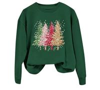 Sudadera de Navidad para mujer sin capucha, suéter de Navidad para mujer, oversize, suéter de Navidad con motivos navideños, suave, Merry Christmas, informal, ropa de Navidad