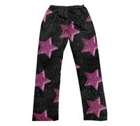 Sudadera de piel interior con pantalones ajustados elásticos, leggings estampados navideños, a la moda, para el tiempo libre bajo pantalones térmicos, G-púrpura, XXX-Large