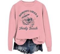Sudadera de playa con capucha «Nobody Like A Shady Beach», Rosa-1., M