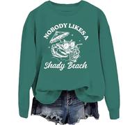 Sudadera de playa con capucha «Nobody Like A Shady Beach», Verde, 1, M