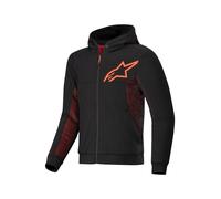 Alpinestars Chrome Air Sport Hoodie Negro Rojo Fluo