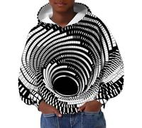 Sudadera Deportiva con Capucha Informal y gráfica para niños, diseño de Espacio y Cohetes, Forro Polar, Suave y acogedora, para niños Curiosos, Uso Diario.