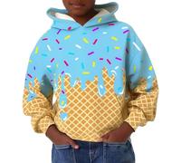 Sudadera Deportiva con Capucha Informal y gráfica para niños y jóvenes, Ropa de Juego cómoda, con Estampado de Animales Salvajes, Ideal para Aventuras, cálida.