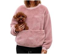 Sudadera deportiva de manga larga con capucha para cachorro, anime, informal, anime, para niñas, rosa, M
