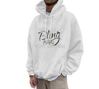 Sudadera deportiva de Navidad con capucha para hombre, diseño de Dios, de manga larga, para cualquier persona, Blanco, XXL