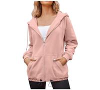 Sudadera deportiva para mujer, chaqueta de entretiempo ligera, con cremallera, sudadera con capucha, chaqueta de otoño con capucha, chaqueta deportiva para otoño e invierno, chaqueta de entrenamiento
