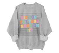 Sudadera divertida con texto en inglés "Did You Put Your Name On It", unisex, gris, XL