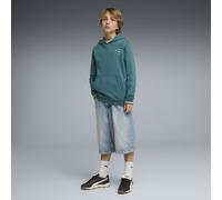 Sudadera estampada con capucha PUMA Class Graphic juvenil, Accesoiros, Verde, 11-12Y 11-12Y