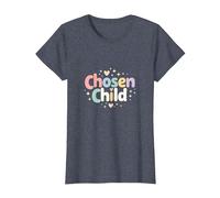 Sudadera Favorita para Hija elegida para niño Camiseta, Mujer, Azul Jaspeado, 3XL