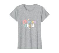Sudadera Favorita para Hija elegida para niño Camiseta, Mujer, Gris Jaspeado, XL