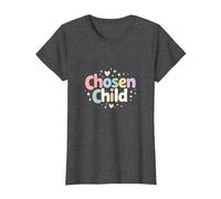 Sudadera Favorita para Hija elegida para niño Camiseta, Mujer, Jaspeado Oscuro, XS