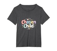 Sudadera Favorita para Hija elegida para niño Camiseta, Mujer Tallas Grandes, Jaspeado Oscuro, 6XL Grande