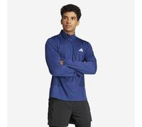 Sudadera Fitness Cardio Adidas Hombre Azul Cuello Cremallera 2XL