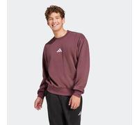 adidas Hombre Essentials FEELCOZY Fleece Sweatshirt, Aurora Ruby/White, L