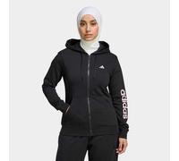 Sudadera Fitness Mujer Negro Cremallera Capucha M
