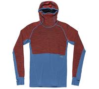 Sudadera funcional de hombre Devold Tuvegga Merino Hoodie Man Talla: M / Color: azul/rojo