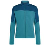 Sudadera funcional de hombre Icebreaker Men Merino Blend 300 RealFleece™ Descender LS Zip Talla: M / Color: azul claro