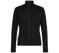 Icebreaker - Forros polares - M Merino Blend 300 RealFleece Descender LS Zip Black de Lana - Talla M - Negro Negro M