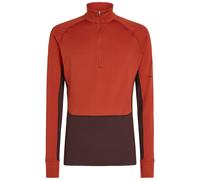 Sudadera funcional de hombre Icebreaker ZoneKnit™ 260 LS Half Zip Talla: L / Color: naranja