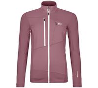 Sudadera funcional de mujer Ortovox Fleece Grid Jacket W Talla: S / Color: rosa/blanco