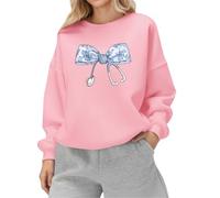 Sudadera genérica para mujer con estampado de pajarita azul estetoscopio enfermera cómoda ropa casual Sudaderas para mujer cuidadosas