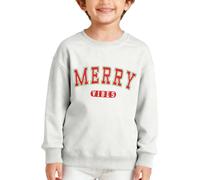 Sudadera genérica para niño y niño de manga larga cuello crew letra impresión sudadera suave casual suéter alto niño otoño invierno fiesta traje sudadera 3 a 14 años n33