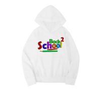 Sudadera genérica para niños y niñas de manga larga con estampado de regreso a la escuela con capucha sudadera cálida cómoda