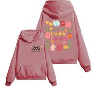 Sudadera Good Trouble, camisa Good Trouble Lives On, camisas de protesta para mujeres y hombres, camisa arcoíris para mujer y hombre, Rosa-1., S