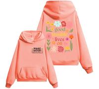 Sudadera Good Trouble, camisa Good Trouble Lives On, camisas de protesta para mujeres y hombres, camisa arcoíris para mujer y hombre, Hami Orange-1, S