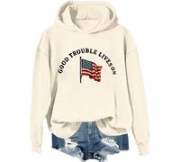 Sudadera Good Trouble, camiseta Good Trouble Lives On, camisas de arco iris de protesta para mujeres y hombres, Khika-1, 3XL