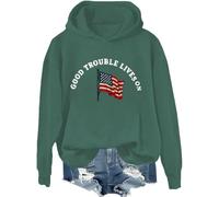 Sudadera Good Trouble, camiseta Good Trouble Lives On, camisas de arco iris de protesta para mujeres y hombres, Verde, 1, S