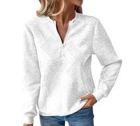 Sudadera gruesa para mujer - Sudadera con capucha de forro polar para mujer, chaquetas de manga larga sin capucha, cárdigan acanalado, sudaderas sin bolsillos, hombros rectos, ropa deportiva, blusa