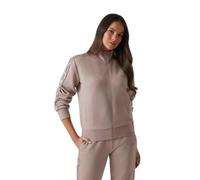 Guess Britney Full Zip Sweatshirt Sudadera, Negro Azabache, S para Mujer