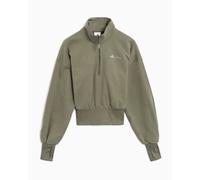 Sudadera Half Zip Crop adidas Originals x Moon Boot LEGGRN para mujer Verde S